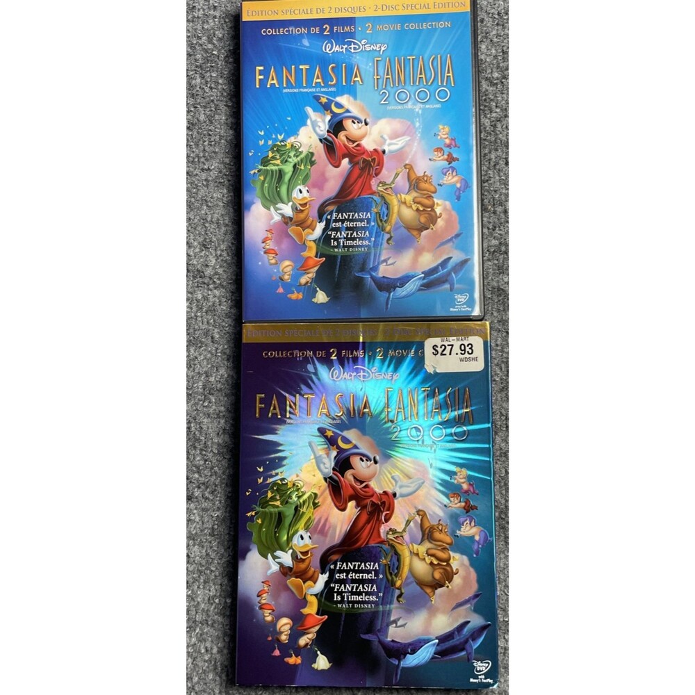 Disney Movies Fantasia/Fantasia 2000 Mickey Mouse Kids Movie Donald Duck